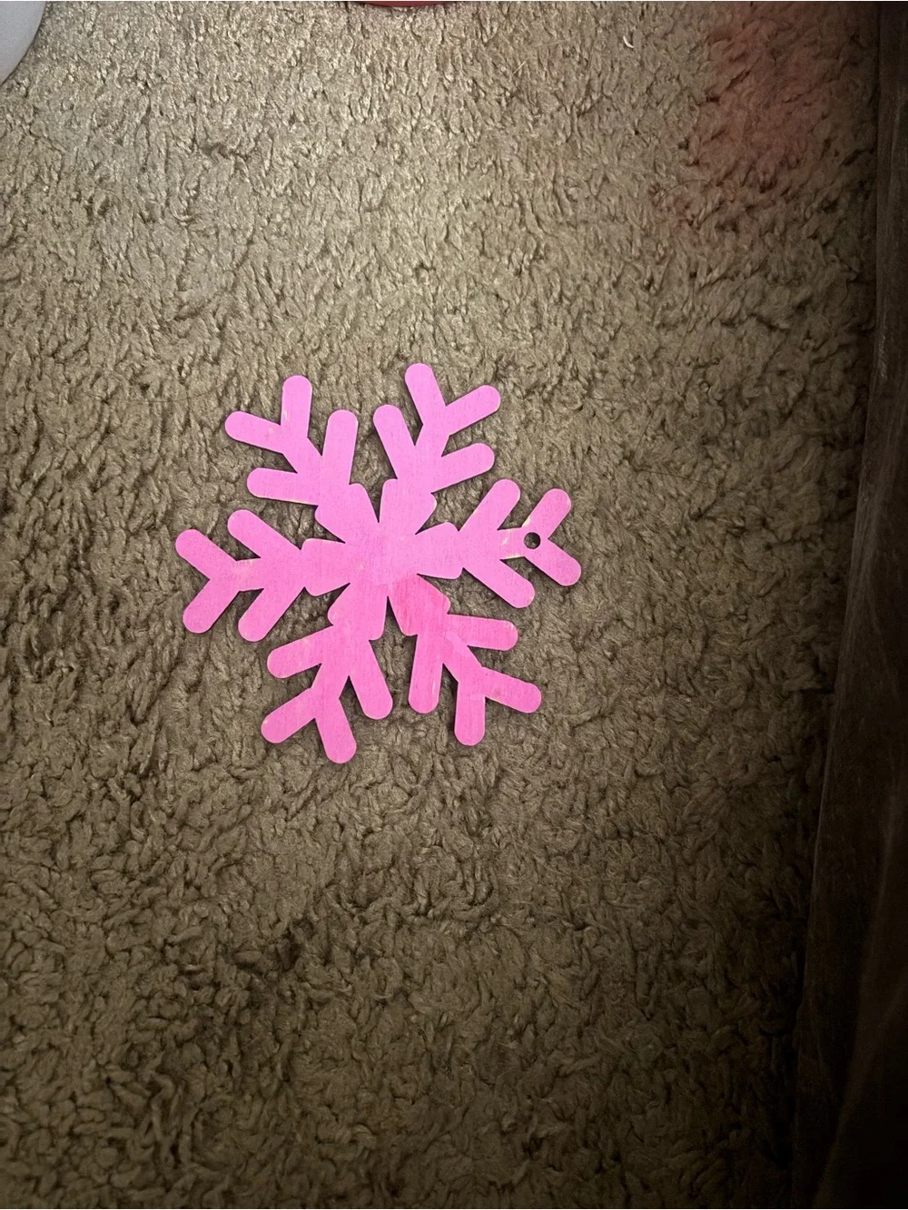 Pink Snowflake Holiday Ornament - Unbranded